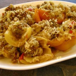 Iraqi Stuffed Zucchini (Cousa Mashi) recipe