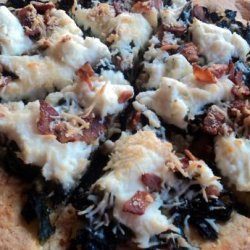 Swiss Chard and Ricotta Cornmeal Crust Pizza recipe