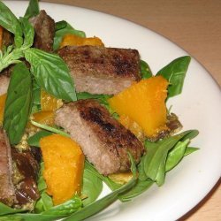 Warm Lamb Pumpkin and Pesto Salad recipe