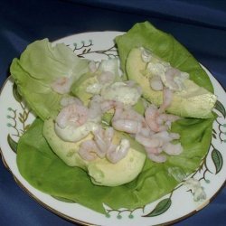 Avocado With Watercress & Shrimp Appetizer recipe