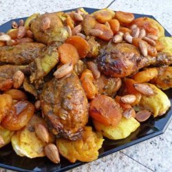 Tagine De Poulet Aux Abricots Et Aux Amandes-Chicken Apricots Al recipe