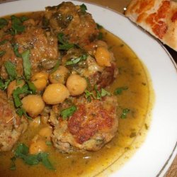 Meatballs With Chick Peas & Preserved Lemon -- Morocco recipe