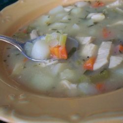 Turkey Soup With Tarragon recipe