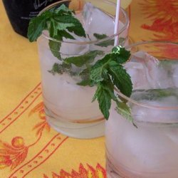 Lime-Oncello Spritzers With Mint recipe