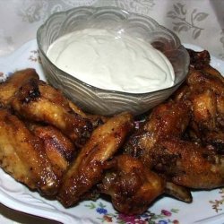 Hot Buffalo Wings With Roquefort Dip recipe
