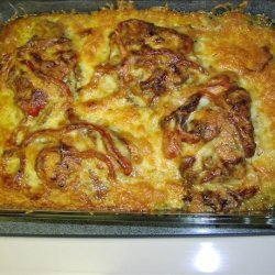 Cheesy Chops and Peppers Casserole recipe