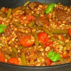 Lamb and Green Bean Stew With Spelt (farro) recipe