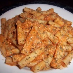 Penne With Tomatoes and Cream recipe