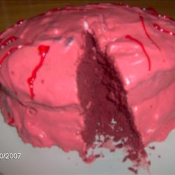Bloody Halloween Cake recipe