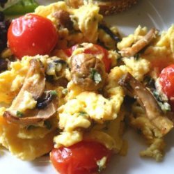 Scrambled Eggs With Mushrooms recipe