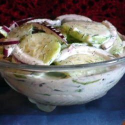 Creamy Dill Cucumbers recipe