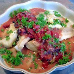 Fish Steaks with olives and capers recipe