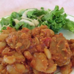 Greek Mr. Manetta’s Butter Beans and Sausages ( Dry Lima Beans) recipe