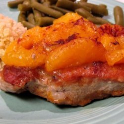Mandarin Topped Pork Loin recipe