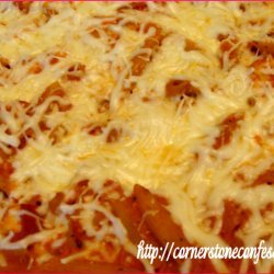Three Cheese Chicken Penne Pasta Bake recipe