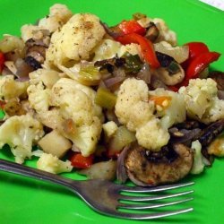 Roasted Cauliflower With Vegies recipe