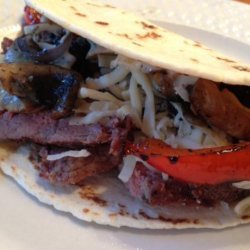 Grilled Philly Cheesesteak Tacos recipe
