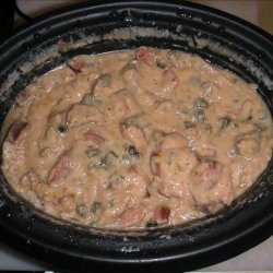 Kielbasa and Noodles or Rice or Whatever  OAMC Crock Pot recipe