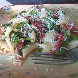 Penne With Tomato, Mozzarella & Arugula Pasta recipe