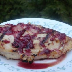 Pan-Seared Chicken With Blueberry Sauce recipe