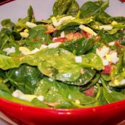 Becky's Grandma's Egg & Spinach Salad recipe