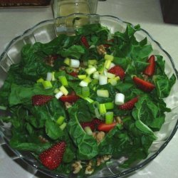 Spinach, Strawberry and Walnut Salad recipe
