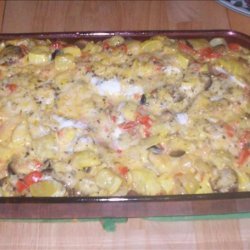 Healthy Vegetable and Cheese Strata recipe