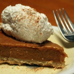Pumpkin Pie With Spiced Whipped Cream recipe