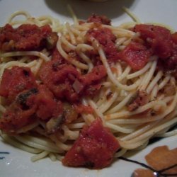 Spaghetti Alle Olive E Pomodoro recipe