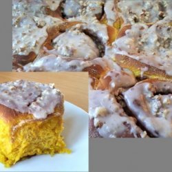 Pecan & Pumpkin Cinnamon Buns (Bread Machine) Halloween Spec recipe