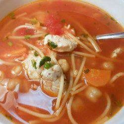 Chickpea Chicken Noodle Soup recipe