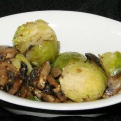 Brussels Sprouts With Mushroom Glaze recipe