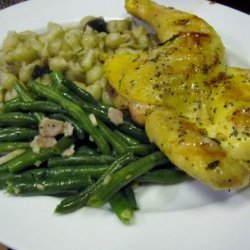 Grilled Herbed Cornish Game Hens recipe