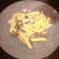 Creamy Shrimp and Mushroom Pasta recipe