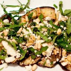 Grilled Eggplant & Feta Salad recipe
