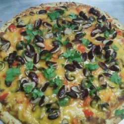 Vegetarian Taco Pizza recipe