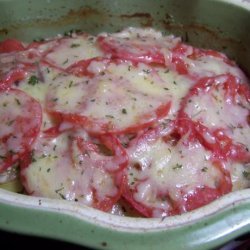 Potato, Tomato and Red Onion Nicoise With Gruyere recipe