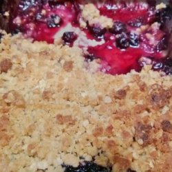 Blueberry Rhubarb Crisp recipe