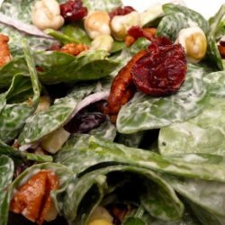Spinach Salad With Festive Yumminess recipe