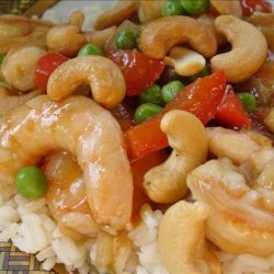 Bev's Jazzed-Up Cashew Shrimp recipe