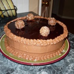 Chocolate Layer Cake With Raspberry Cream Filling recipe