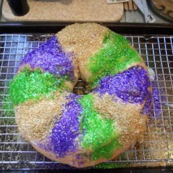 Mardi Gras Kings Cake (Optional Bread Machine Version) recipe