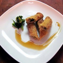 Shanghai Pork, Shrimp, Bamboo, and Mushroom Spring Rolls recipe