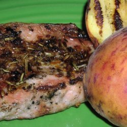 Grilled Pork Chops With Peaches (Ww) recipe