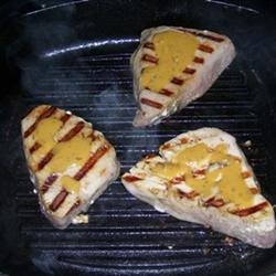 Grilled Tuna Steaks with Dill Sauce recipe