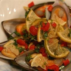 Grilled Mussels with Curry Butter recipe
