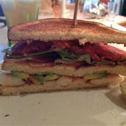 Triple Decker Grilled Shrimp BLT with Avocado and Chipotle Mayo recipe