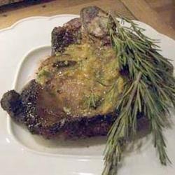 Rosemary Steaks with Papaya Butter recipe