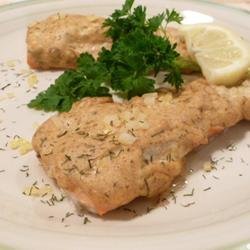Cedar Planked Salmon with Dill recipe