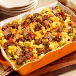 Country Sausage Macaroni and Cheese recipe